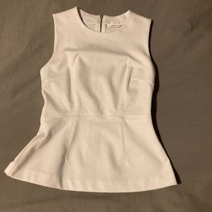 Club Monaco white peplum top